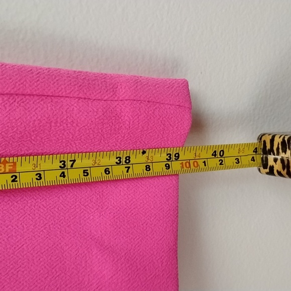 *NWT* Trina Turk Luxe Bright Pink Sleeveless High Neck Statement Midi Dress - Picture 15 of 16